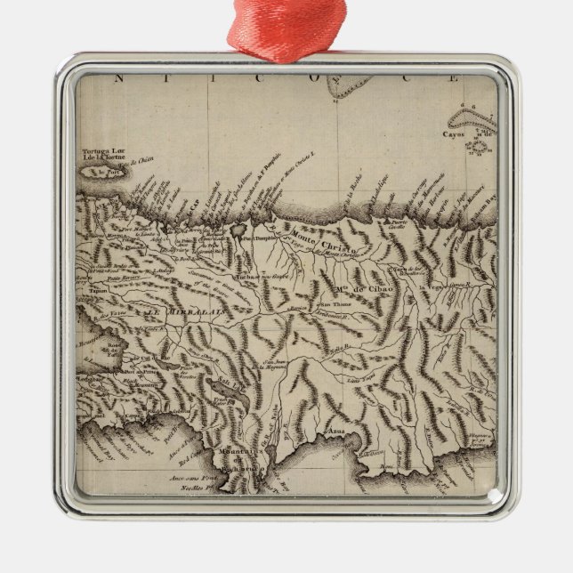 Hispaniola St Domingo Julgransprydnad Metall (Framsidan)