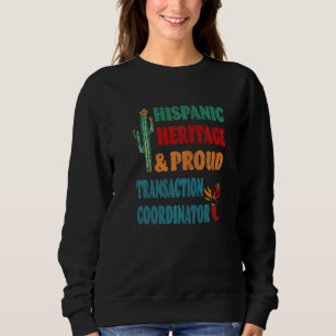 Hispaniskt arv & stolt transaktionskoordinator t shirt