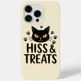 Hiss and Treats Svart Katt Halloween iPhone 15