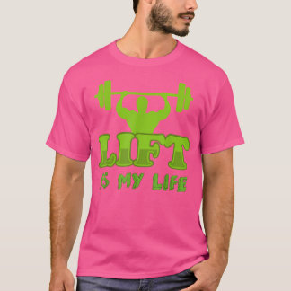 Hiss är min livs viktningsförstärkare barbell. t shirt