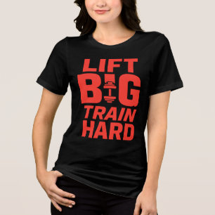 Hiss Big Tåg Hard - Gym Motivation T-Shirt