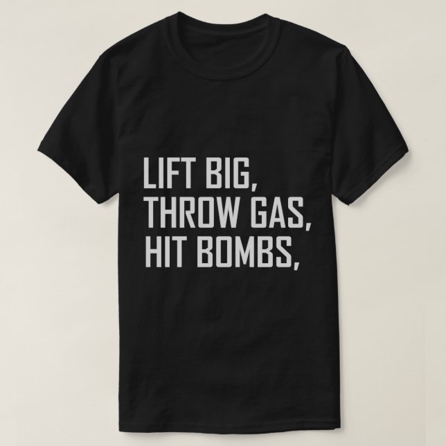 Hiss Big Throw Gas Slå Bombs Pullover Hoodie T Shirt (Design framsida)