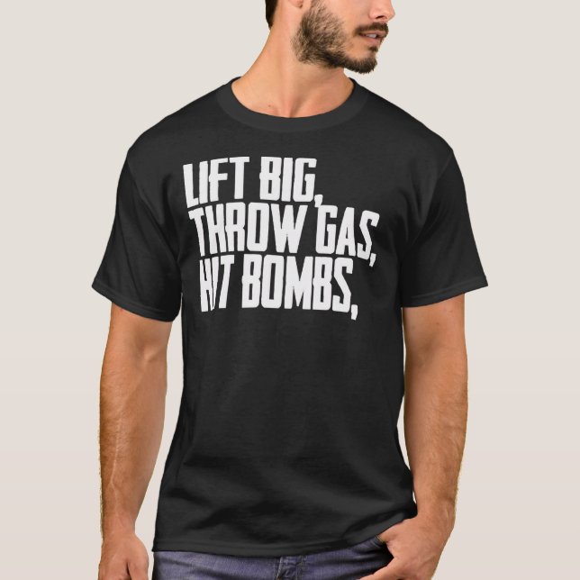 Hiss Big Throw Gas Slå Bombs Shirt Essential T-Sh T (Framsida)