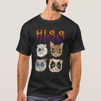 Hiss Cat Sten Band Funny Cat Lover T Shirt