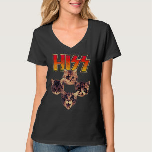 Hiss Cats Kittens Rock musik Cat Hiss 12 T Shirt