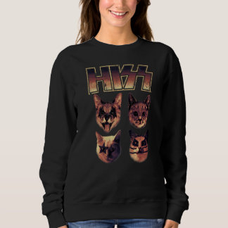 Hiss Cats Kittens Rock musik Cat Hiss 5 T Shirt
