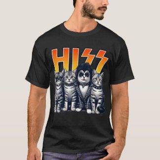 Hiss Cats Sten Kittens Rocking Music Cat Lovers T Shirt