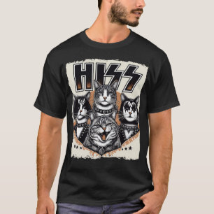 Hiss Cats Sten Kittens Rocking Music Cat Lovers T Shirt