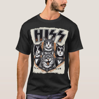 Hiss Cats Sten Kittens Rocking Music Cat Lovers T Shirt
