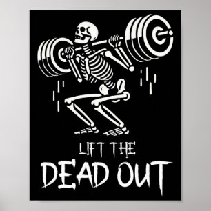 Hiss den dystra, funktionella Halloween-arbetsvikt Poster
