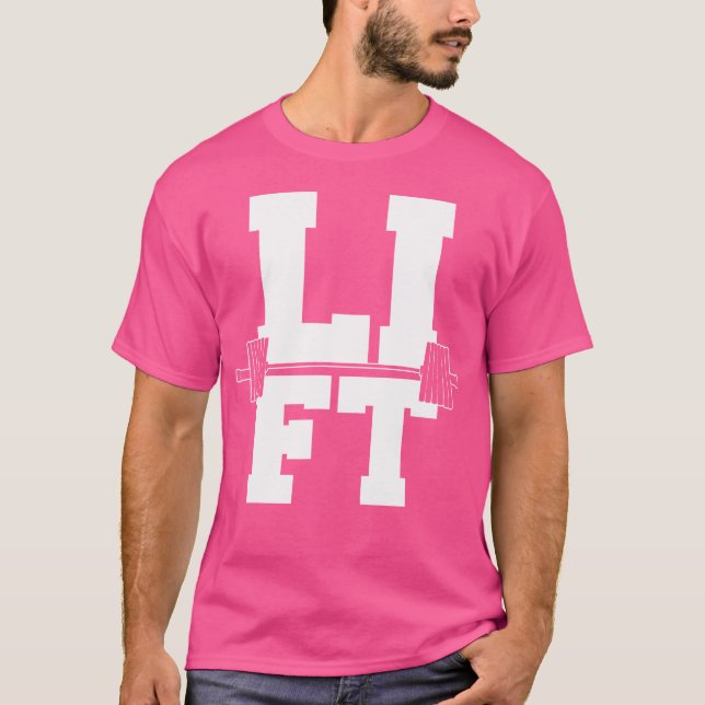 Hiss Fitness Coola Gym--arbetsvikt-lyftande organ T Shirt (Framsida)