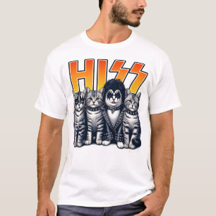 Hiss Funny Cat T Shirt