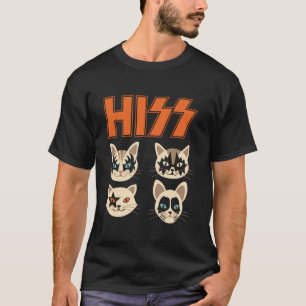 Hiss Funny Cats Kittens Sten Rockin Långärmad T Shirt