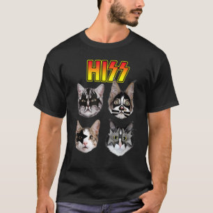 Hiss Funny Cats Kittens Sten Rockin Tee Pun