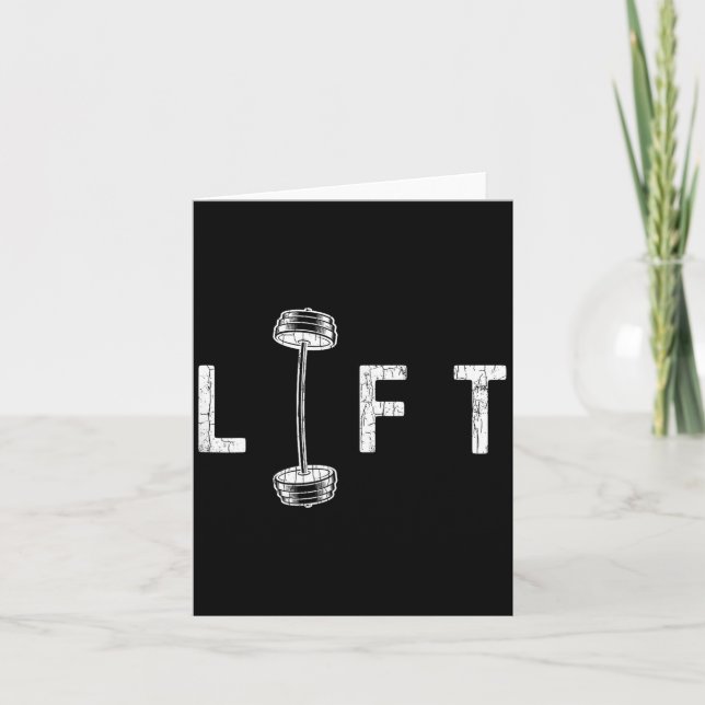 Hiss Funny Gym inspirerande Motivational Graphic Kort (Framsida)