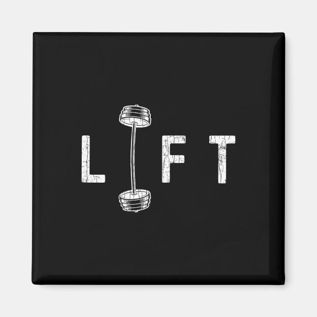 Hiss Funny Gym inspirerande Motivational Graphic Magnet (Framsidan)