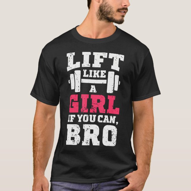 Hiss gillar en flicka om du kan få T Shirt Fitness (Framsida)