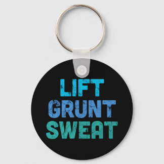 Hiss Grunt Sweat at Bodybuilding der Gym Exercise Nyckelring