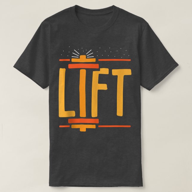 Hiss Gym Weightlyftande lyftworkout  T Shirt (Design framsida)