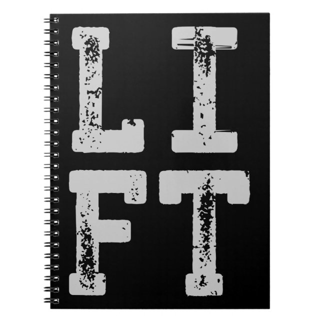HISS - Gym, workout, viktupplyft, inspiration Anteckningsbok (Framsidan)