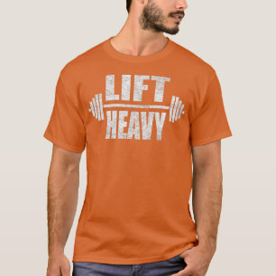 HISS HEAVY BARBELL WEIGHT LIFTING WORKOUT GYM 1 T SHIRT
