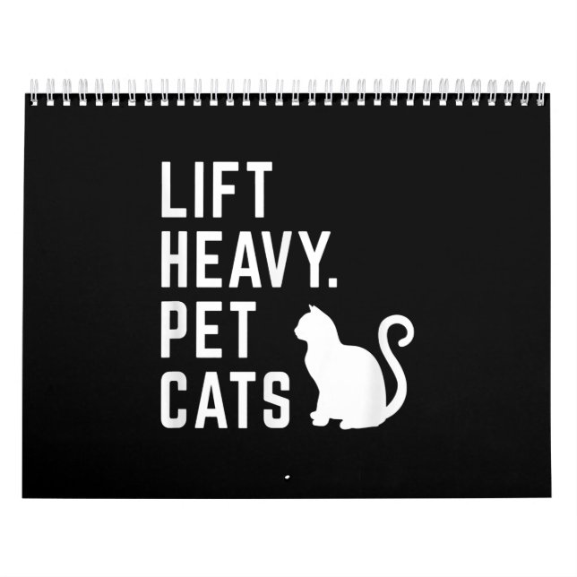 Hiss Heavy Pet Cats - Funny Gym Workout Kalender (Omslag)