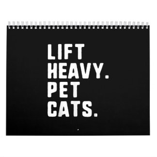 Hiss Heavy Pet Cats Funny Gym Workout Lywing Gift Kalender