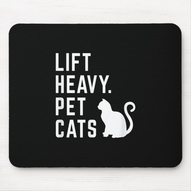 Hiss Heavy Pet Cats - Funny Gym Workout Musmatta (Framsidan)