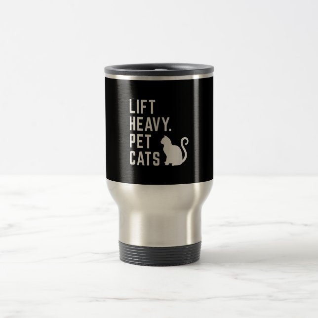Hiss Heavy Pet Cats - Funny Gym Workout Resemugg (Center)