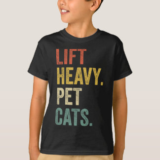 Hiss Heavy Pet Cats - Funny Gym Workout T Shirt