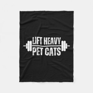 Hiss Heavy Pet Cats Weightlifter Gym Barbell Cat O Fleecefilt
