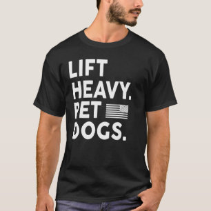 Hiss Heavy Pet Hundar Gym för viktare T Shirt