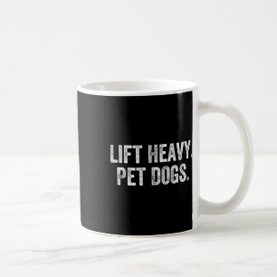 Hiss Heavy Pet Hundar Gym Weightlifter BodyBuilder Kaffemugg