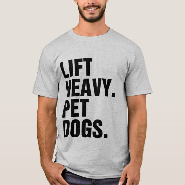 Hiss Heavy Pet Hundar T Shirt (Framsida)