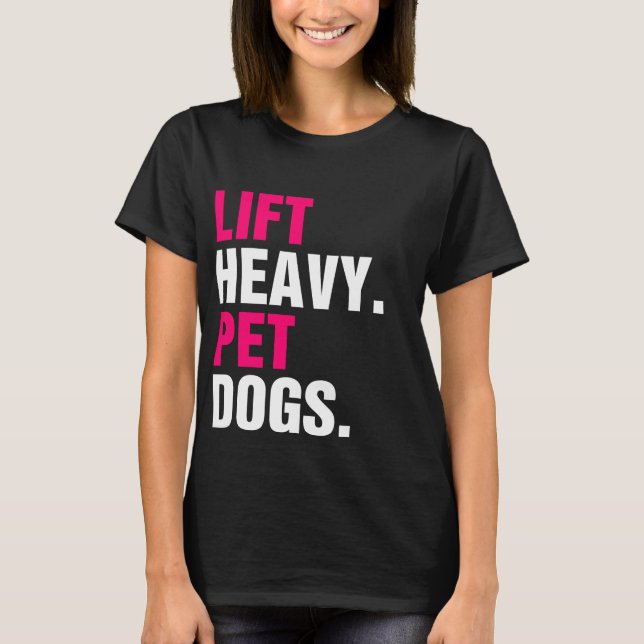 Hiss Heavy Pet Hundar T Shirt (Framsida)