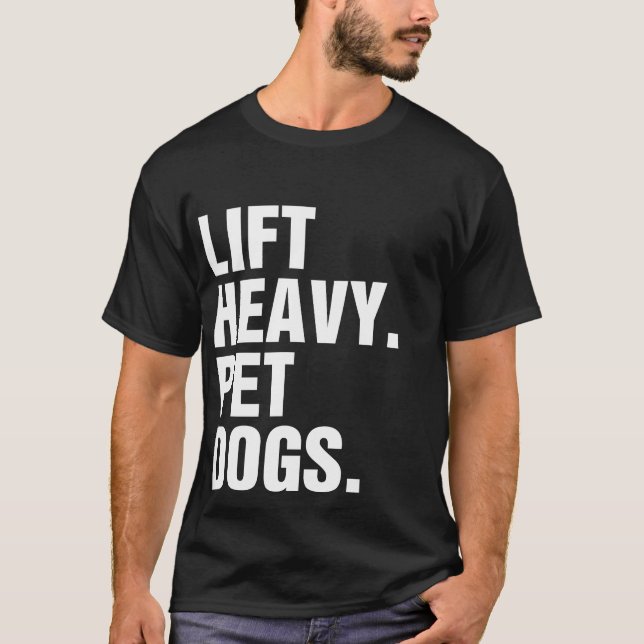 Hiss Heavy Pet Hundar T Shirt (Framsida)