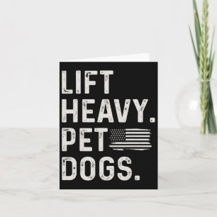 Hiss Heavy Pet Hundar Weightlyftande Bodybuilding Kort
