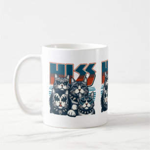 HISS LUNNY Cat Band Parody Cat Lovers & Pet Owners Kaffemugg