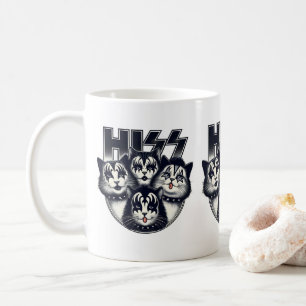 HISS LUNNY Cat Band Parody Cat Lovers & Pet Owners Kaffemugg