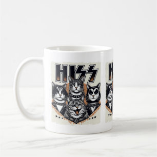 HISS LUNNY Cat Band Parody Cat Lovers & Pet Owners Kaffemugg
