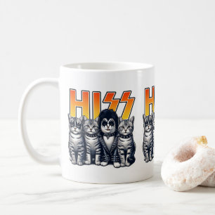 HISS LUNNY Cat Band Parody Cat Lovers & Pet Owners Kaffemugg