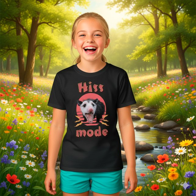 Hiss Mode Funny Opossum Hissing T Shirt (Skapare uppladdad)