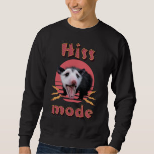 Hiss Mode Rolig Opossum Kaotiskt Djur Lång Ärmad Tröja