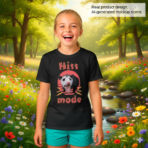 Hiss Mode Rolig Opossum Kaotiskt Djur T Shirt
