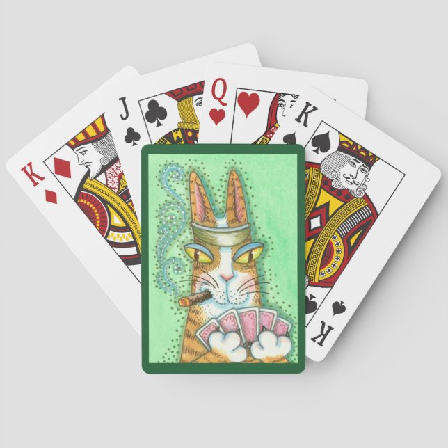 Hiss N' Fitz KATT SPELKORT *Poker (Baksidan)