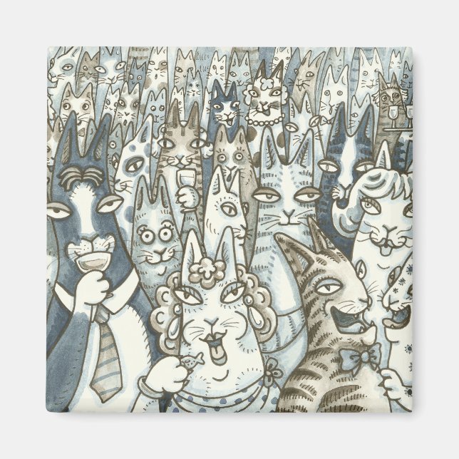 Hiss N'Fitz CAT PARTY MAGNET (Framsidan)