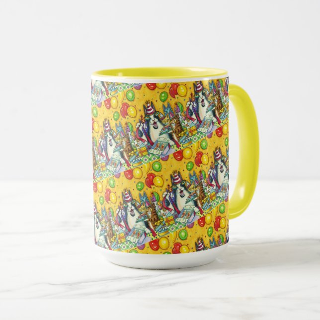 HISS N'FITZ CATS, KITTENS, MICE, FUNNY BIRTHDAY MUGG (Framsida höger)