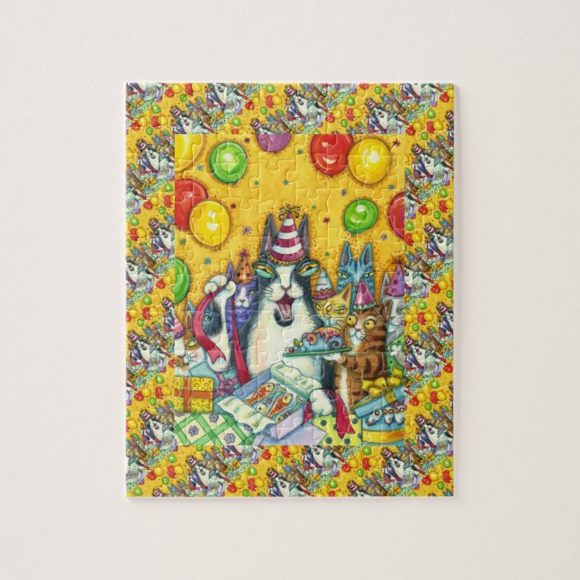 HISS N'FITZ CATS, KITTENS, MICE, FUNNY BIRTHDAY PUSSEL (Vertikal)