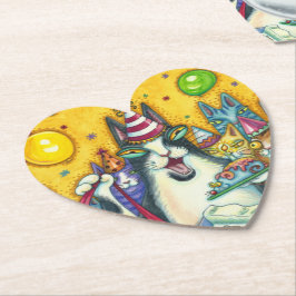 HISS N'FITZ CATS, KITTENS, MICE, FUNNY BIRTHDAY UNDERLÄGG PAPPER