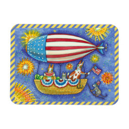 HISS N'FITZ CATS & MUSE IN 4:E JULY ZEPPELIN MAGNET